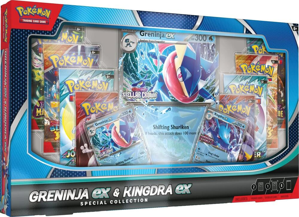 Greninja ex & Kingdra ex box