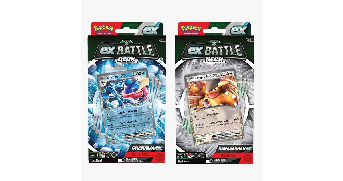Kangaskhan and greninja battle deck Styles Vary