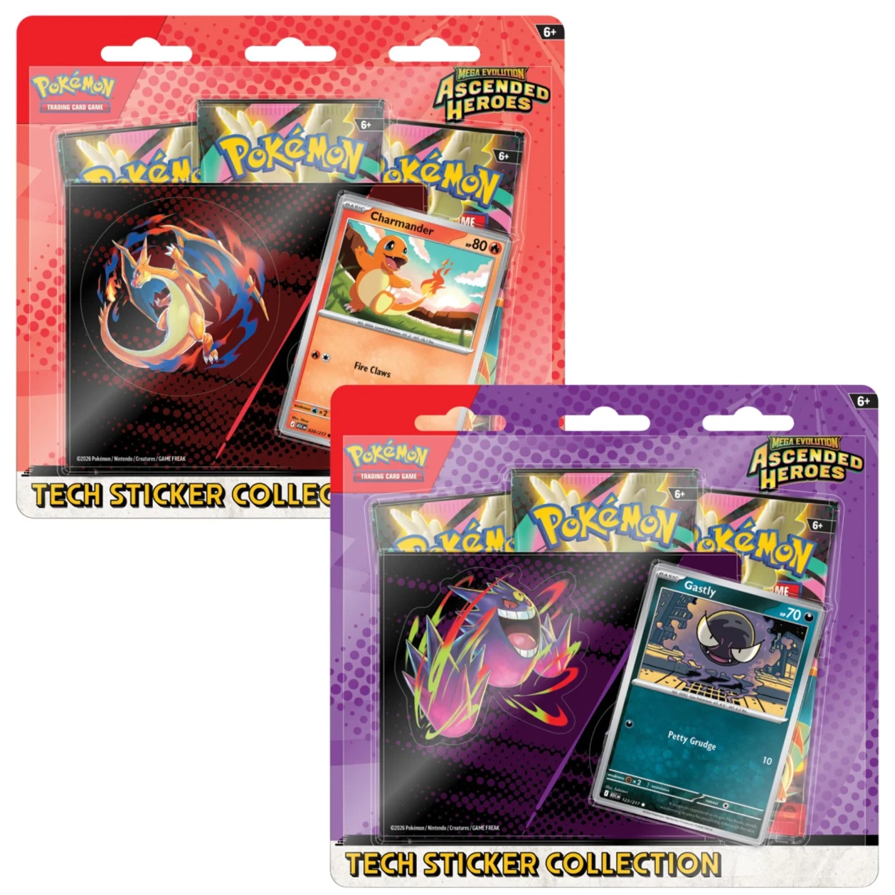 Mega Evolution: Ascended Heroes Tech Sticker Collection Styles Vary